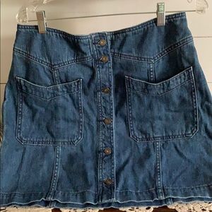 Free people denim skirt